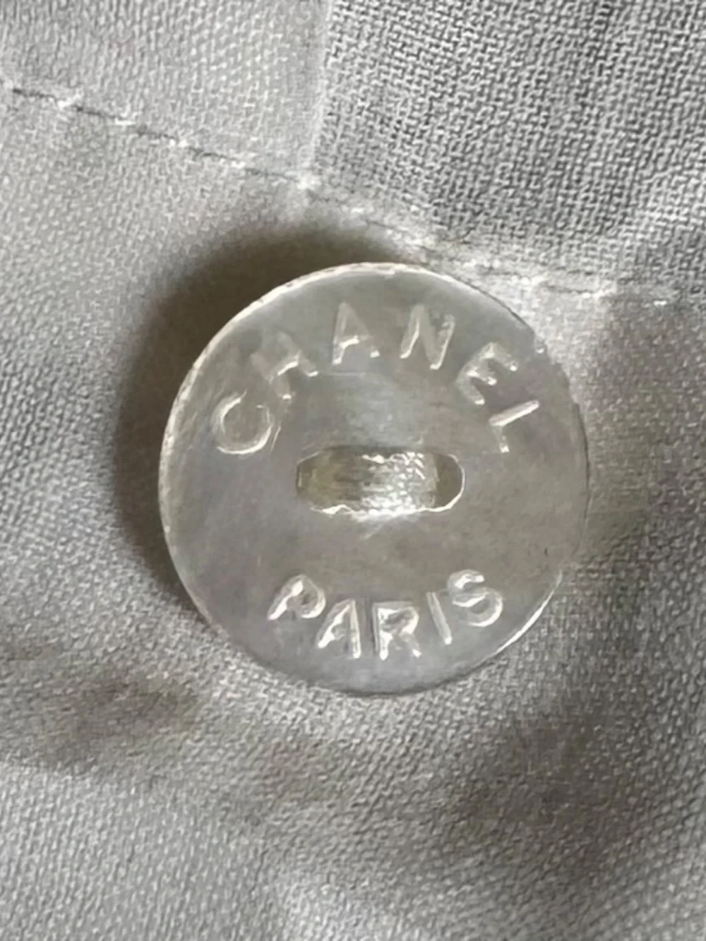 Vintage Chanel Paris Pleated Shirt Small
